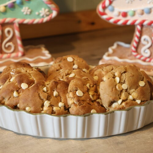 White Chocolate Gingerbread Cookies!